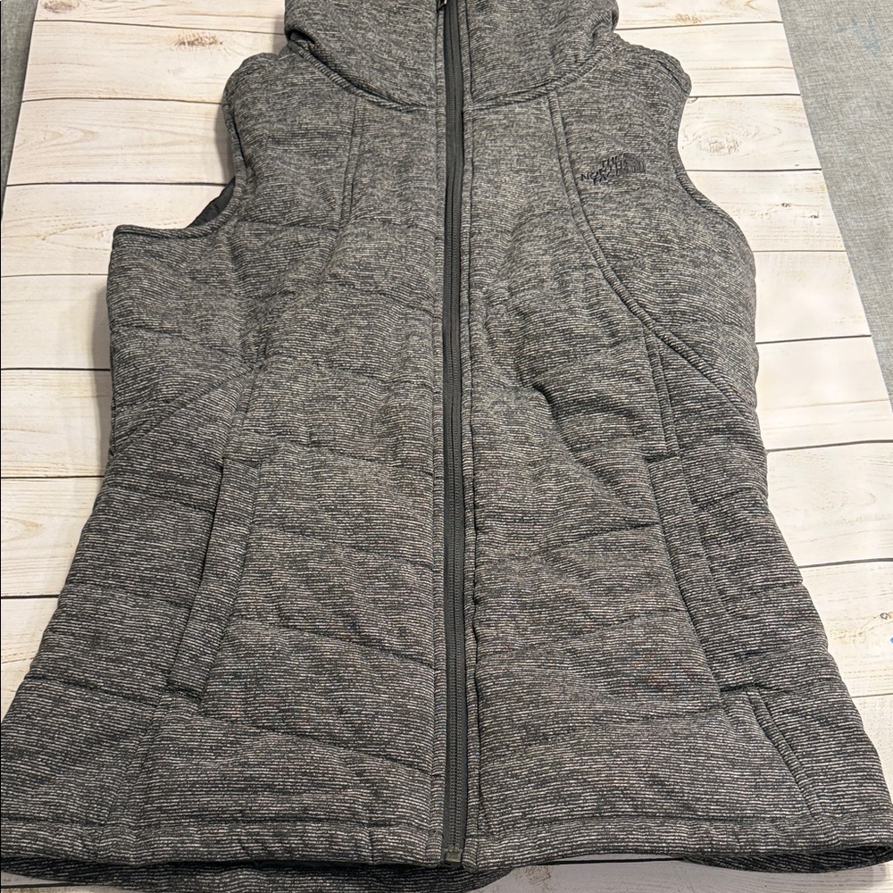 The North Face Women's Charcoal Hooded Vest